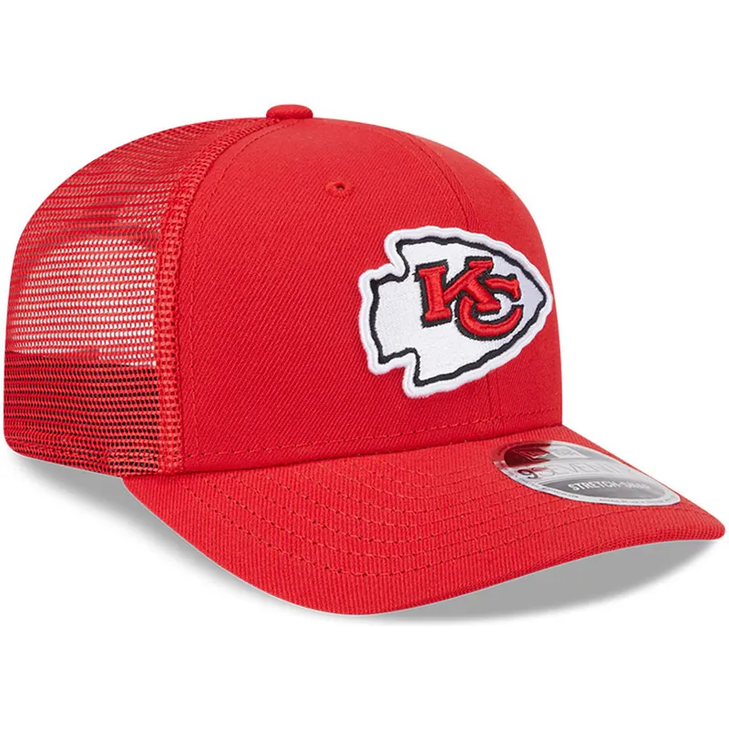 kepure-islenkta-vilkikas-raudona-snapback-9seventy-stretch-snap-evergreen-kansas-city-chiefs-nfl-new-era
