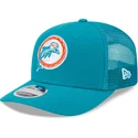 kepure-islenkta-melyna-snapback-9seventy-stretch-snap-evergreen-helmet-miami-dolphins-nfl-new-era