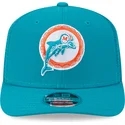 kepure-islenkta-melyna-snapback-9seventy-stretch-snap-evergreen-helmet-miami-dolphins-nfl-new-era