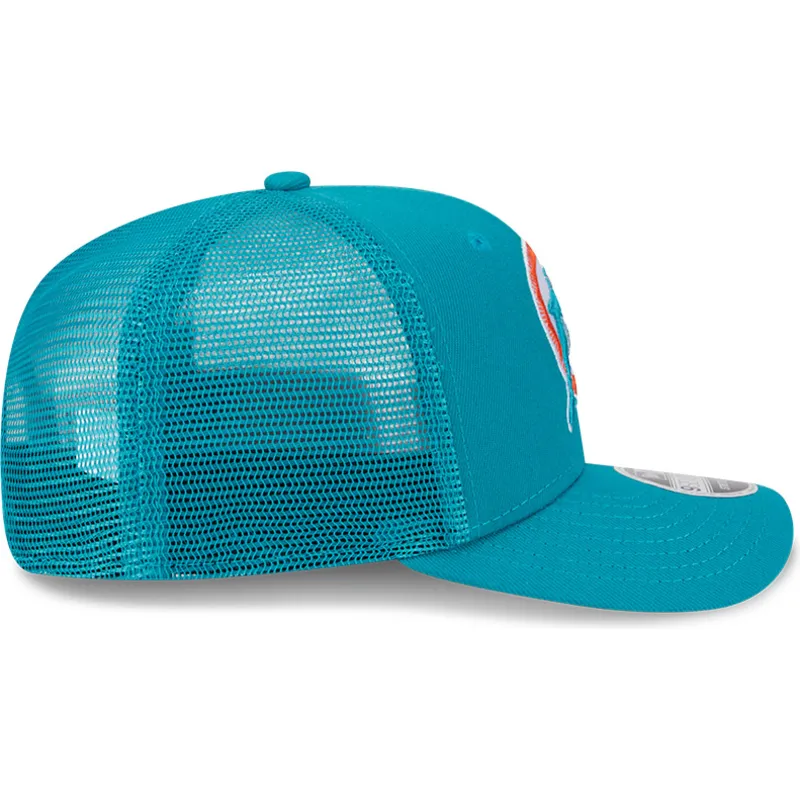 kepure-islenkta-melyna-snapback-9seventy-stretch-snap-evergreen-helmet-miami-dolphins-nfl-new-era