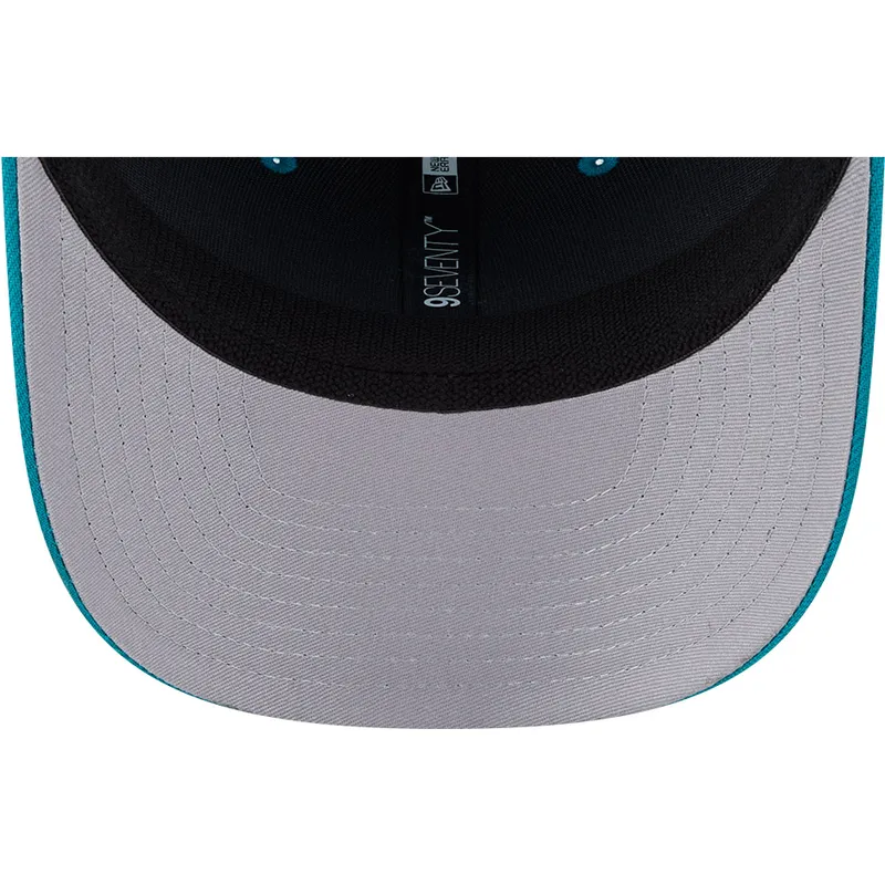 kepure-islenkta-melyna-snapback-9seventy-stretch-snap-evergreen-helmet-miami-dolphins-nfl-new-era