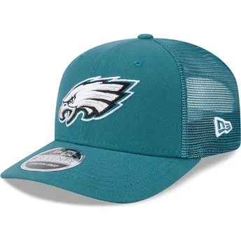 Kepurė išlenkta žalia snapback 9SEVENTY Stretch Snap Evergreen Philadelphia Eagles NFL New Era