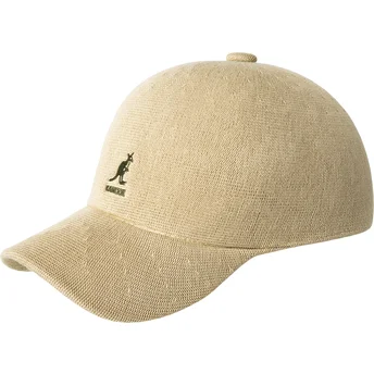 Beżowa regulowana czapka z daszkiem Bamboo Adj Spacecap od Kangol