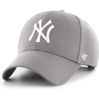 47 Brand Curved Brim MVP New York Yankees MLB Dark Grey Snapback Cap