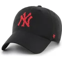 cap-islenkta-black-adjustable-strap-clean-up-eight-bit-hero-new-york-yankees-mlb-47-brand