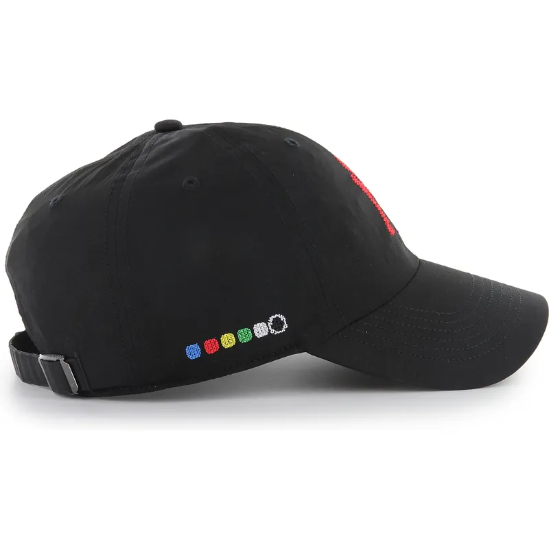 cap-islenkta-black-adjustable-strap-clean-up-eight-bit-hero-new-york-yankees-mlb-47-brand