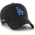 cap-islenkta-black-adjustable-strap-clean-up-eight-bit-hero-los-angeles-dodgers-mlb-47-brand