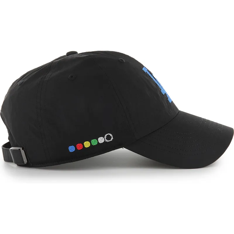 cap-islenkta-black-adjustable-strap-clean-up-eight-bit-hero-los-angeles-dodgers-mlb-47-brand