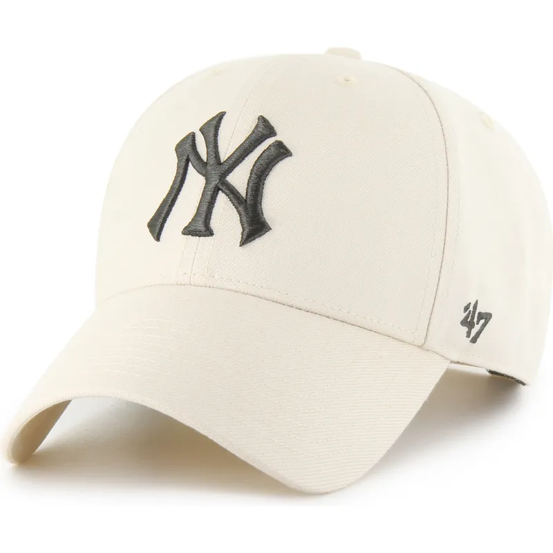 bezowa-zakrzywiona-czapka-snapback-mvp-new-york-yankees-mlb-od-47-brand