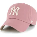 cap-islenkta-pink-adjustable-strap-clean-up-ballpark-new-york-yankees-mlb-47-brand