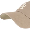 cap-islenkta-brown-adjustable-strap-clean-up-ballpark-portabella-los-angeles-dodgers-mlb-47-brand