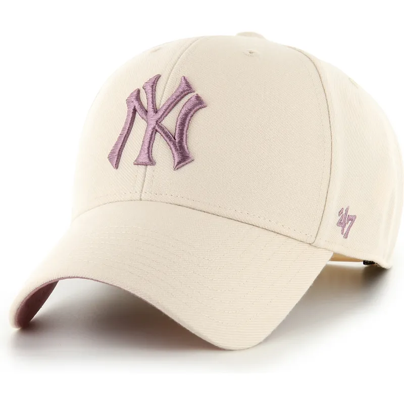 cap-islenkta-beige-snapback-mvp-ballpark-new-york-yankees-mlb-47-brand