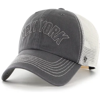 Cap išlenkta black snapback Clean Up Trailer Script Mesh New York Yankees MLB 47 Brand