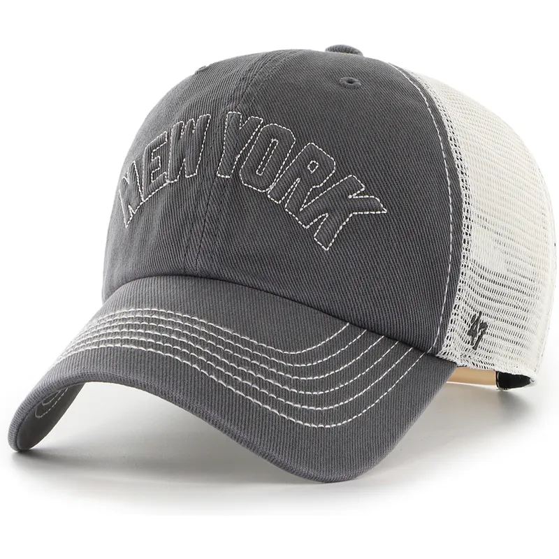 kepure-islenkta-juoda-snapback-clean-up-trailer-script-mesh-new-york-yankees-mlb-47-brand