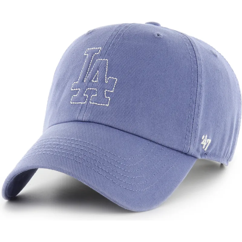 kepure-islenkta-melyna-reguliuojama-juostele-clean-up-trailer-los-angeles-dodgers-mlb-47-brand