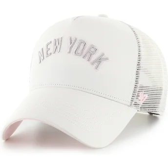 Cap išlenkta beige snapback rosa Offside DT Soft Glow Script New York Yankees MLB 47 Brand