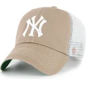 kepure-islenkta-ruda-snapback-clean-up-trawler-new-york-yankees-mlb-47-brand