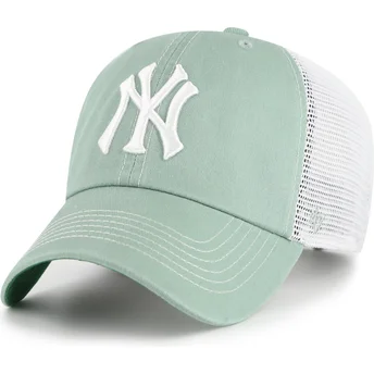 Czapka trucker zielona Clean Up Trawler New York Yankees MLB od 47 Brand