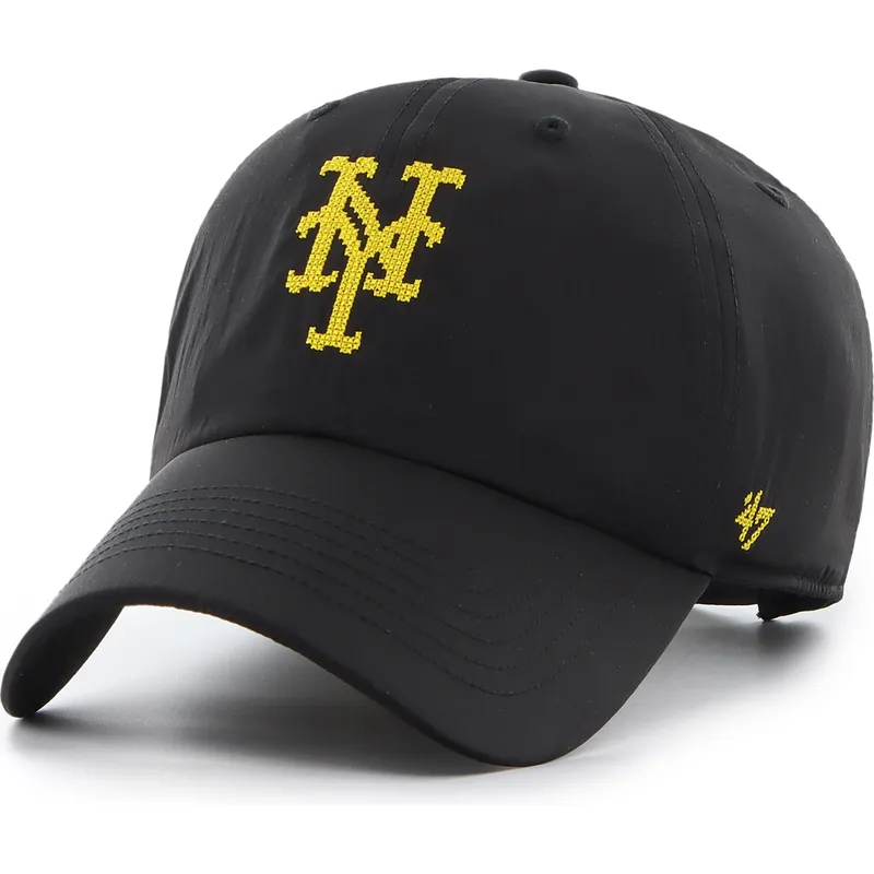 cap-islenkta-black-adjustable-strap-clean-up-eight-bit-hero-new-york-mets-mlb-47-brand cap-islenkta-black-adjustable-strap-clean-up-eight-bit-hero-new-york-mets-mlb-47-brand