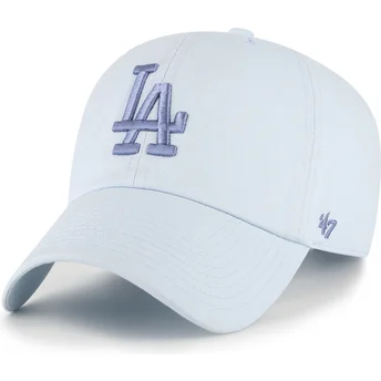 Kepurė išlenkta mėlyna reguliuojama juostelė Clean Up No Loop Label Los Angeles Dodgers MLB 47 Brand