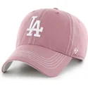 cap-islenkta-pink-adjustable-strap-clean-up-contrast-stitch-los-angeles-dodgers-mlb-47-brand