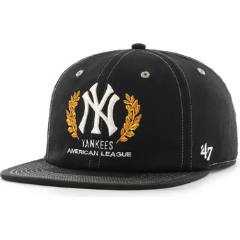 Cap plokščia black snapback Captain RL Keepsake New York Yankees MLB 47 Brand