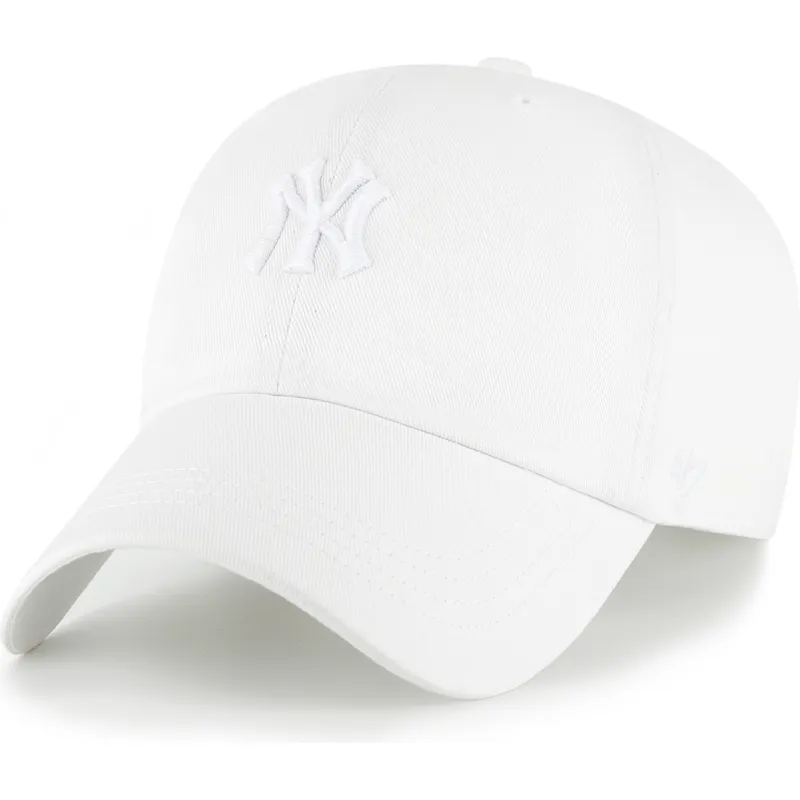 kepure-islenkta-balta-reguliuojamas-clean-up-contemporary-two-tone-new-york-yankees-mlb-47-brand