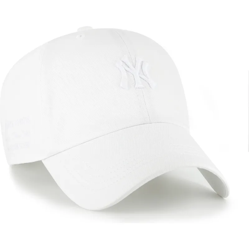 kepure-islenkta-balta-reguliuojamas-clean-up-contemporary-two-tone-new-york-yankees-mlb-47-brand