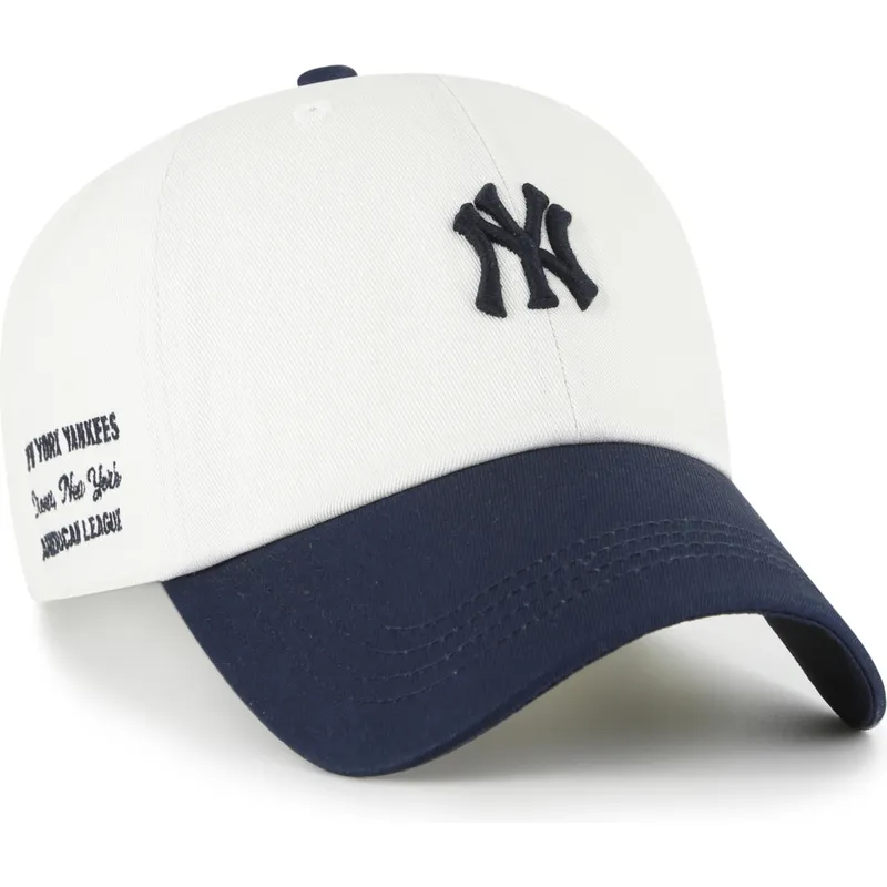 gorra-curva-beige-y-azul-marino-ajustable-clean-up-contemporary-two-tone-de-new-york-yankees-mlb-de-47-brand