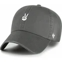 gorra-curva-gris-ajustable-peace-clean-up-base-runner-icon-de-47-brand