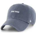 47-brand-curved-brim-dog-dad-phrase-clean-up-base-runner-icon-navy-blue-adjustable-cap