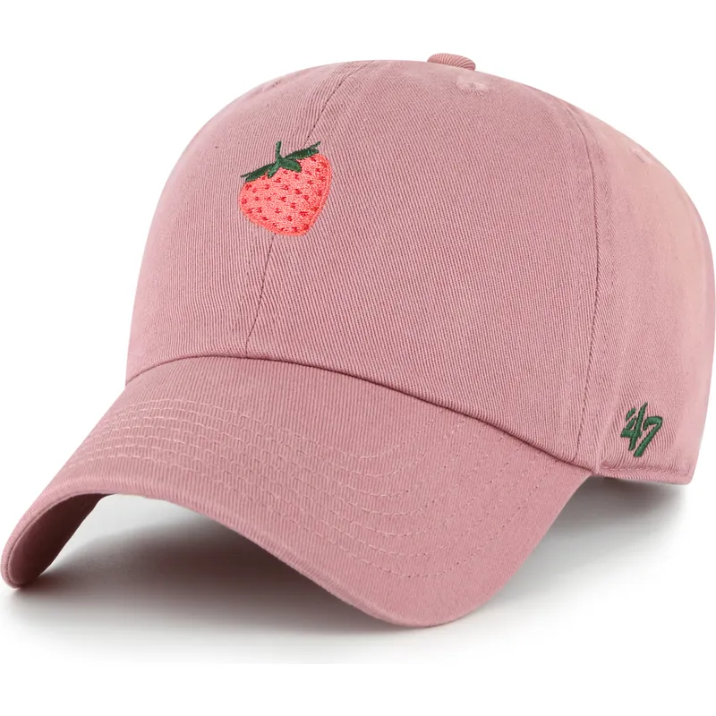 kepure-islenkta-rozine-reguliuojama-juostele-strawberry-fruit-clean-up-base-runner-icon-47-brand