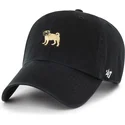 gorra-curva-negra-ajustable-clean-up-dog-base-runner-icon-de-47-brand