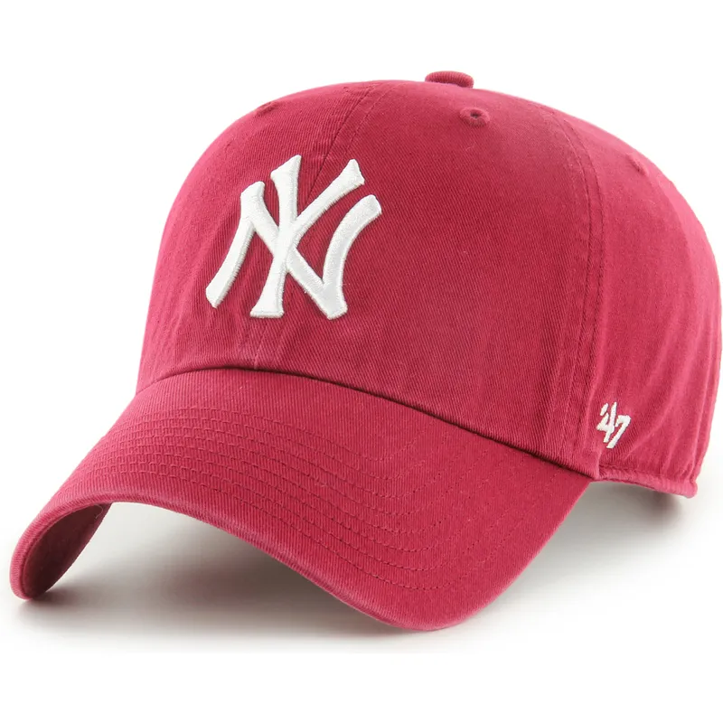 cap-islenkta-red-adjustable-strap-clean-up-new-york-yankees-mlb-47-brand