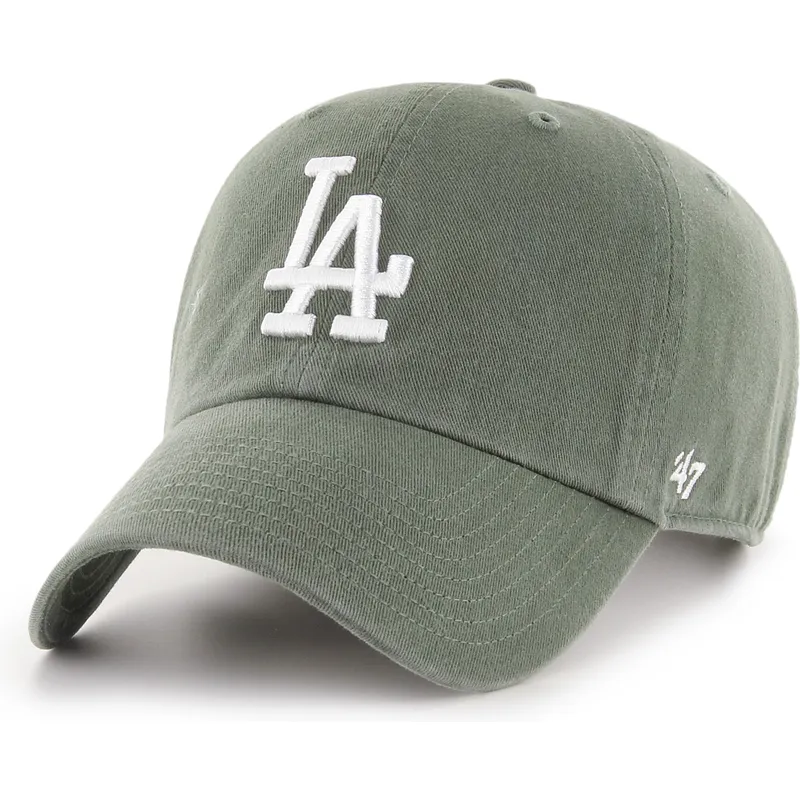 kepure-islenkta-zalia-reguliuojama-juostele-clean-up-los-angeles-dodgers-mlb-47-brand
