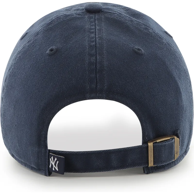 kepure-islenkta-tamsiai-melyna-reguliuojamas-clean-up-new-york-yankees-mlb-47-brand