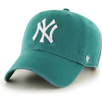 Cap išlenkta green adjustable strap Clean Up Tailgate Teal New York Yankees MLB 47 Brand