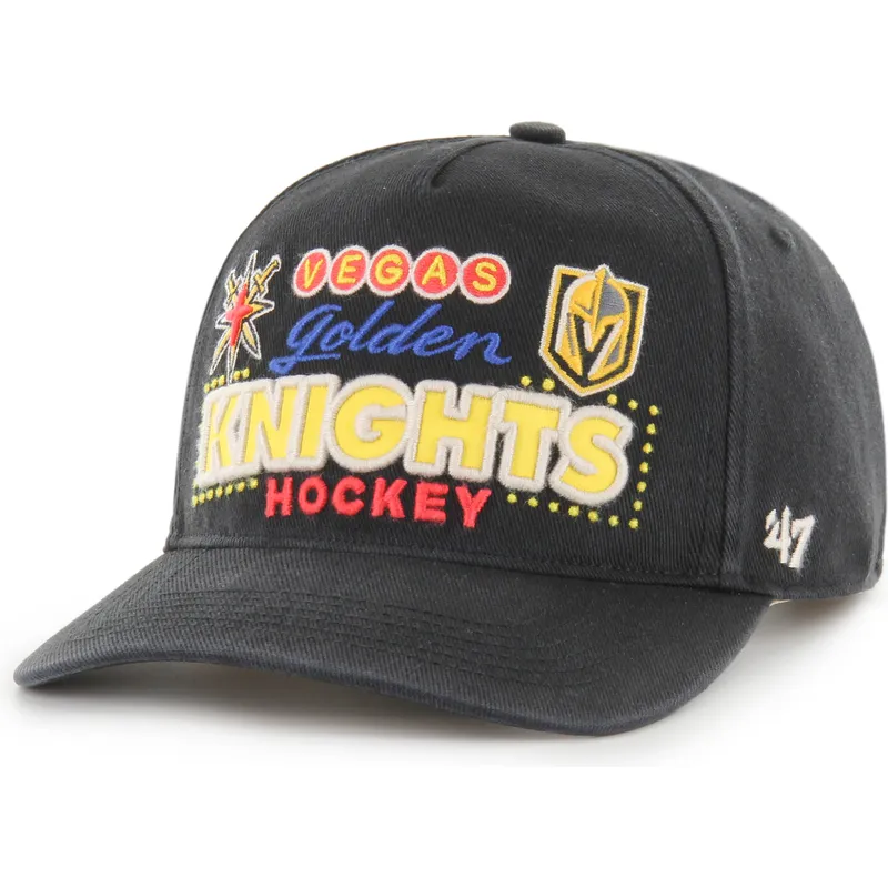 kepure-islenkta-juoda-snapback-hitch-rf-charlton-vegas-golden-knights-nhl-47-brand