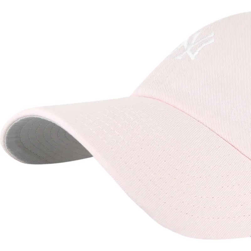 kepure-islenkta-rozine-reguliuojama-juostele-claro-clean-up-base-runner-new-york-yankees-mlb-47-brand
