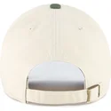 47-brand-curved-brim-clean-up-two-tone-no-loop-label-new-york-yankees-mlb-beige-and-green-adjustable-cap