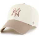 kepure-islenkta-smelio-reguliuojamas-clean-up-two-tone-no-loop-label-new-york-yankees-mlb-47-brand