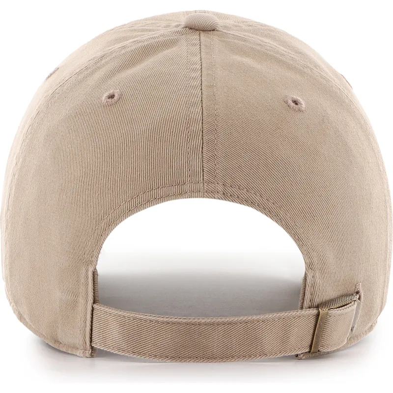 47-brand-curved-brim-brown-logo-clean-up-no-loop-label-new-york-yankees-mlb-brown-adjustable-cap
