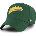kepure-islenkta-zalia-reguliuojama-juostele-mvp-ballpark-script-shot-oakland-athletics-mlb-47-brand