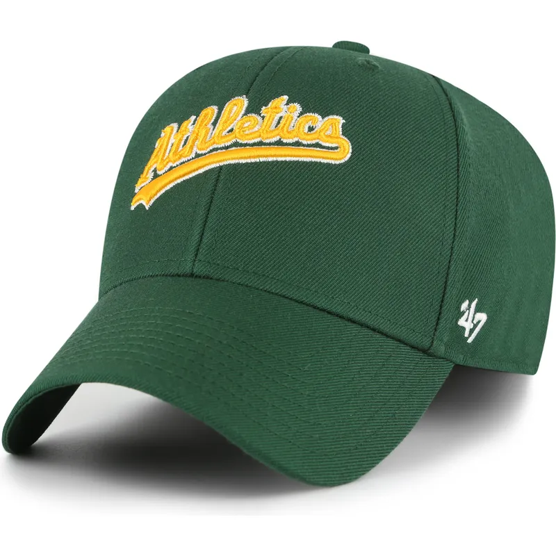 cap-islenkta-green-adjustable-strap-mvp-ballpark-script-shot-oakland-athletics-mlb-47-brand