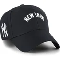 kepure-islenkta-tamsiai-melyna-reguliuojamas-mvp-ballpark-script-shot-new-york-yankees-mlb-47-brand