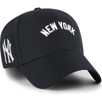 Cap išlenkta navy blue adjustable strap MVP Ballpark Script Shot New York Yankees MLB 47 Brand