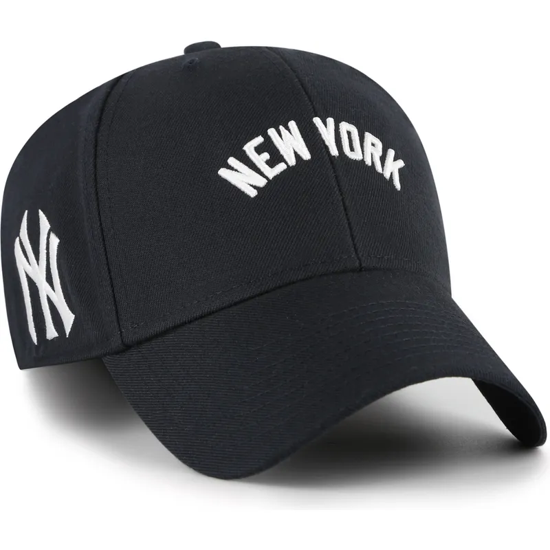 cap-islenkta-navy-blue-adjustable-strap-mvp-ballpark-script-shot-new-york-yankees-mlb-47-brand