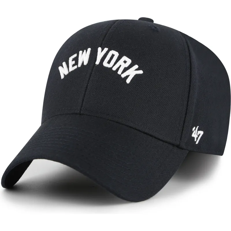 cap-islenkta-navy-blue-adjustable-strap-mvp-ballpark-script-shot-new-york-yankees-mlb-47-brand