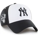 gorra-curva-negra-y-blanca-snapback-mvp-replica-sure-shot-de-new-york-yankees-mlb-de-47-brand