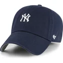 cap-islenkta-navy-blue-adjustable-strap-clean-up-base-runner-new-york-yankees-mlb-47-brand